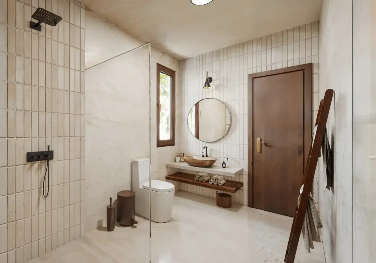 Samana stüdyo banyosu (render)