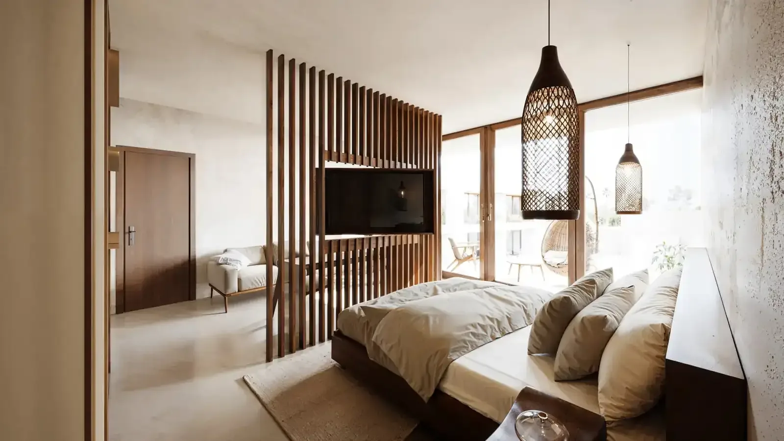 Samana stüdyo yatak odası (render)