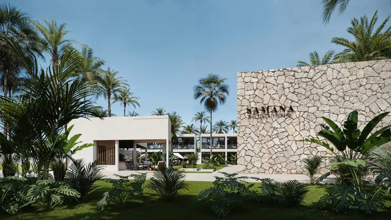 Samana Boutique Studios girişi (render)